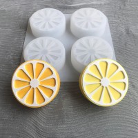 Epoksi Portakal Kalıbı Mum Portakal Kalıbı Sabun Portakal Taş Tozu Kalıbı Silikon 7x7x2.5cm