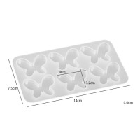 Epoksi Kelebek Kalıbı Anahtarlık Kelebek Kalıbı Kolye Kalıbı Silikon 4x3.2cm