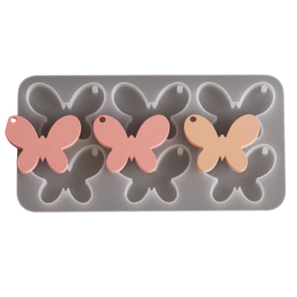 Epoksi Kelebek Kalıbı Anahtarlık Kelebek Kalıbı Kolye Kalıbı Silikon 4x3.2cm