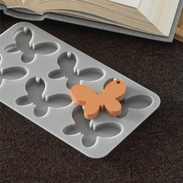 Epoksi Kelebek Kalıbı Anahtarlık Kelebek Kalıbı Kolye Kalıbı Silikon 4x3.2cm