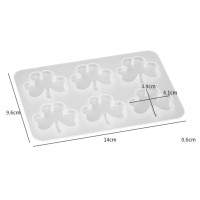 Epoksi Yonca Kalıbı Yonca Anahtarlık Kalıbı Kolye Yonca Kalıbı Silikon 4.1x3.9cm Epoksi Yonca Kalıbı Yonca Anahtarlık Kalıbı Kolye Yonca Kalıbı Silikon 4.1x3.9cm