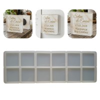 Epoksi Çoklu Kare Magnet Kalıbı Silikon 5x5cm Epoksi Çoklu Kare Magnet Kalıbı Silikon 5x5cm