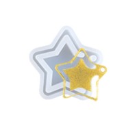 Epoksi Yıldız Kolye Kalıbı Yıldız Küpe Kalıbı Silikon 4x4cm Epoksi Yıldız Kolye Kalıbı Yıldız Küpe Kalıbı Silikon 4x4cm