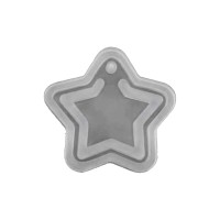 Epoksi Yıldız Kolye Kalıbı Yıldız Küpe Kalıbı Silikon 4x4cm
