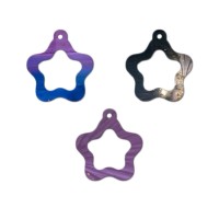 Epoksi Çoklu Yıldız Anahtarlık Kalıbı İçi Boş Yıldız Anahtarlık Kalıbı Silikon 4.5cm