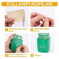 Epoksi Sticker Kabartmalı Epoksi Sticker Seti - 4 Parça Epoksi Sticker Kabartmalı Epoksi Sticker Seti - 4 Parça