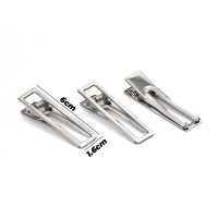 Epoksi Toka Aparatı Klips Dikdörtgen Ortası Boş Nikel 6cm 100 Adet Epoksi Toka Aparatı Klips Dikdörtgen Ortası Boş Nikel 6cm 100 Adet