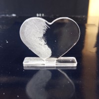 Epoksi Çoklu Kalp Magnet Kalıbı Ayaklı Kalp Masa Süsü Kalıbı Silikon 7.5x6cm