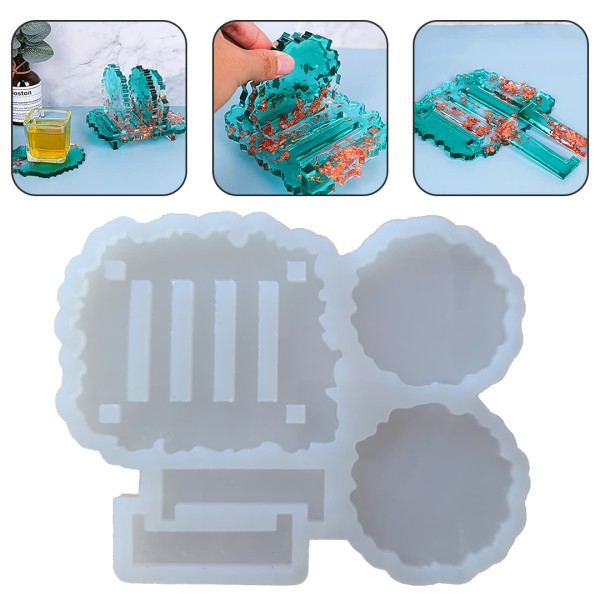 Epoksi Magnet Kalıbı Magnet Standı Magnet Tutucu Kalıbı Silikon 12x10cm