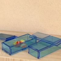Epoksi Kutu Kalıbı Saklama Kutusu Kalıbı Kalemlik Taş Tozu Kalıbı Silikon 14.2x6.5cm