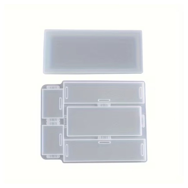 Epoksi Kutu Kalıbı Saklama Kutusu Kalıbı Kalemlik Taş Tozu Kalıbı Silikon 14.2x6.5cm