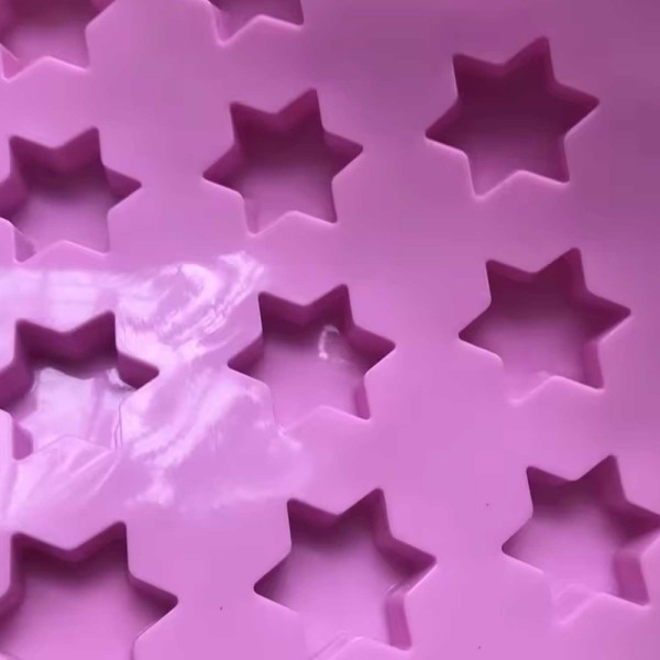 Çoklu Yıldız Çikolata Kalıbı Şeker Hamuru Yıldız Kalıbı Jelibon Yıldız Kalıbı Silikon 3.3x2.7cm