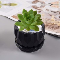 Epoksi Saksı Kalıbı Saksı Altlık Kristal Kesim Taş Tozu Kalıbı Silikon 7.9x5.5x5.1cm