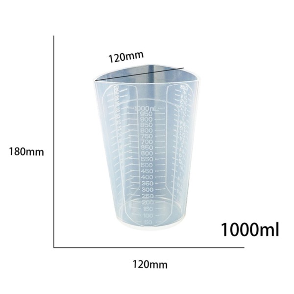 Epoksi Beaker Karıştırma Kabı Silikon Kokulu Taş Tozu Karıştırma Kabı Silikon 1000ML