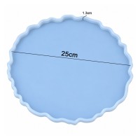 Epoksi Dalgalı Nişan Tepsisi Kalıbı Dalgalı Tepsi Kalıbı Taş Tozu Kalıbı Silikon 25cm Epoksi Dalgalı Nişan Tepsisi Kalıbı Dalgalı Tepsi Kalıbı Taş Tozu Kalıbı Silikon 25cm