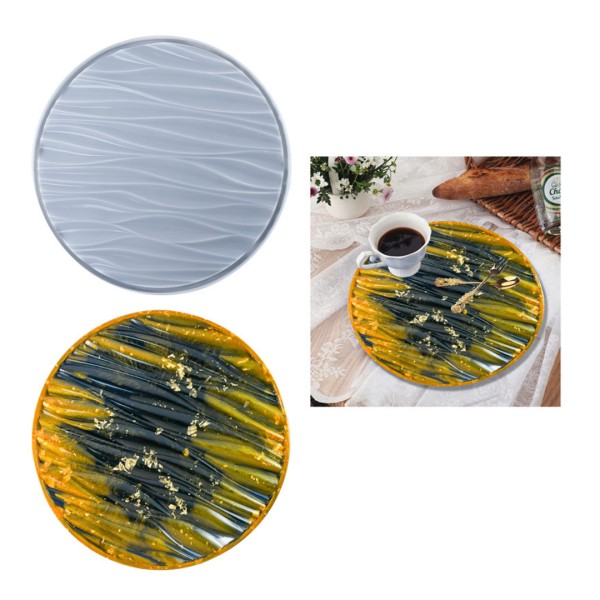 Epoksi Tepsi Kalıbı Yuvarlak Dalgalı Tepsi Kalıbı Kokulu Taş Tozu Tepsi Kalıbı Silikon 29cm Epoksi Tepsi Kalıbı Yuvarlak Dalgalı Tepsi Kalıbı Kokulu Taş Tozu Tepsi Kalıbı Silikon 29cm