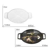 Epoksi Tepsi Kalıbı Yuvarlak Kulplu Tepsi Kalıbı Kokulu Taş Tozu Tepsi Kalıbı Silikon 38x30cm Epoksi Tepsi Kalıbı Yuvarlak Kulplu Tepsi Kalıbı Kokulu Taş Tozu Tepsi Kalıbı Silikon 38x30cm