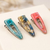 Epoksi Toka Aparatı Klips Oval Ortası Boş Nikel 5.5cm 10 Adet