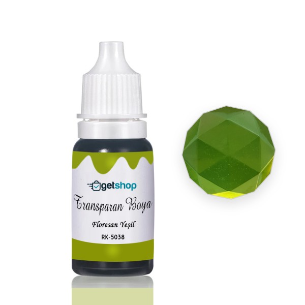 Epoksi Transparan Boya Pigment Floresan Yeşil – 15ml Epoksi Transparan Boya Pigment Floresan Yeşil – 15ml