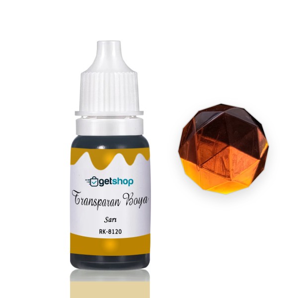 Epoksi Transparan Boya Pigment Koyu Sarı – 15ml