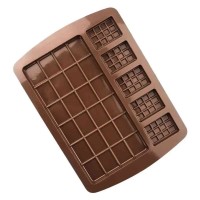 Çikolata Kalıbı Tablet Dikdörtgen Waffle Kalıbı Silikon Kalıbı GT1222