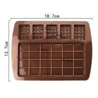 Çikolata Kalıbı Tablet Dikdörtgen Waffle Kalıbı Silikon Kalıbı GT1222
