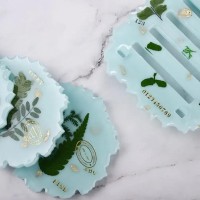 Epoksi Reçine Çıkartmalı Sticker Harf Gümüş 7mm