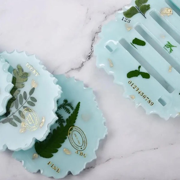 Epoksi Reçine Çıkartmalı Sticker Harf Gümüş 7mm