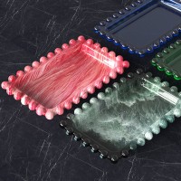 Epoksi Silikon Boncuk Detaylı Tabak Kalıbı GT9315
