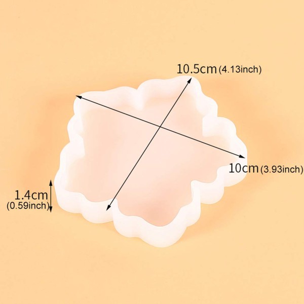 Epoksi Çiçek Bardak Altlığı Kalıbı Silikon 10cm GT7146