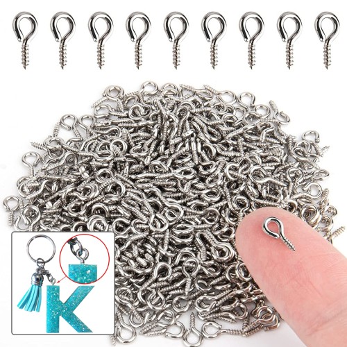 Epoksi Kolye Çivisi Takı Çivisi Kolye Vidası Epoksi Anahtarlık Çivisi Gümüş 1KG