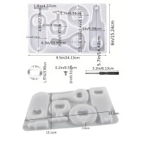Epoksi Çoklu Şişe Açacak Kalıbı Silikon + Metal Aparat Seti GT9296