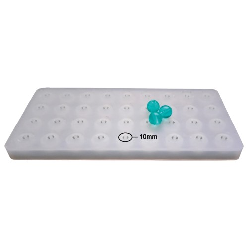 Epoksi 36 lı Boncuk Kalıbı Tesbih Kalıbı Silikon 10mm