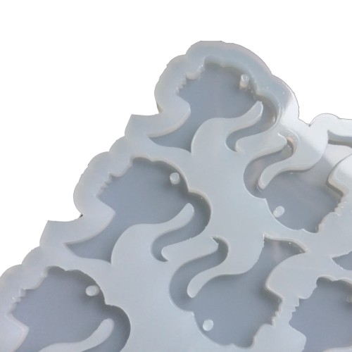 Epoksi Çoklu Barbie Kolye Anahtarlık Kalıbı Silikon EM337