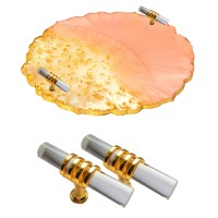 Epoksi Tepsi Kulp T Model Gold Epoksi Tepsi Kulp T Model Gold