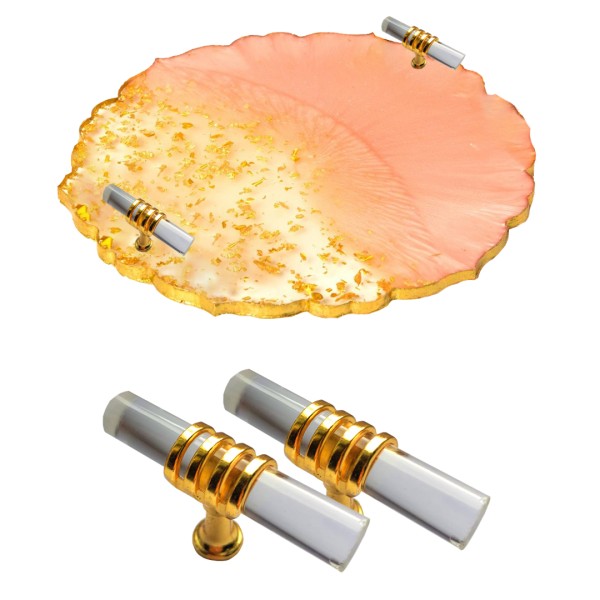 Epoksi Tepsi Kulp T Model Gold Epoksi Tepsi Kulp T Model Gold