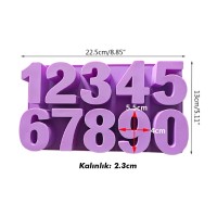 Epoksi Rakam Kalıbı Masa Süsü Rakam Kalıbı Pasta Rakam Silikon Kalıbı GT1106