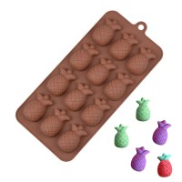Çikolata Ananas Kalıbı Jelibon Ananas Şeker Hamuru Kalıbı Silikon Kalıbı GT2302