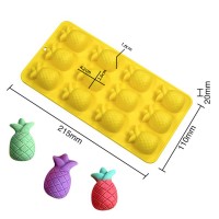 Çikolata Ananas Kalıbı Jelibon Ananas Şeker Hamuru Kalıbı Silikon Kalıbı GT2302