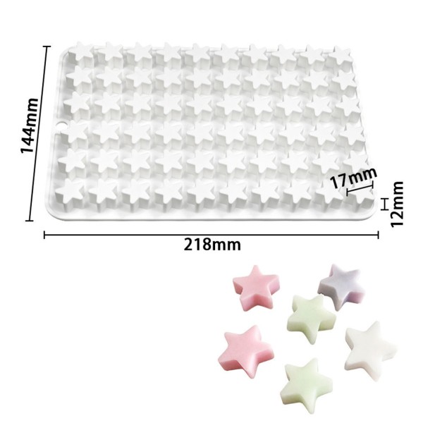Çikolata Yıldız Kalıbı Sugarcraft Şekerleme Jelibon Kalıbı Silikon Kalıbı GT1611 Çikolata Yıldız Kalıbı Sugarcraft Şekerleme Jelibon Kalıbı Silikon Kalıbı GT1611