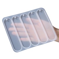 Epoksi Çoklu Oval Kitap Ayracı Kalıbı Silikon GT9542