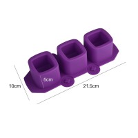 Epoksi Kare Ortası Boş Beton Saksı Dekoratif Mumluk Taş Tozu Kalıbı Silikon GT9469