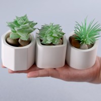 Epoksi Kare Ortası Boş Beton Saksı Dekoratif Mumluk Taş Tozu Kalıbı Silikon GT9469