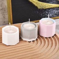 Epoksi Kare Ortası Boş Beton Saksı Dekoratif Mumluk Taş Tozu Kalıbı Silikon GT9469