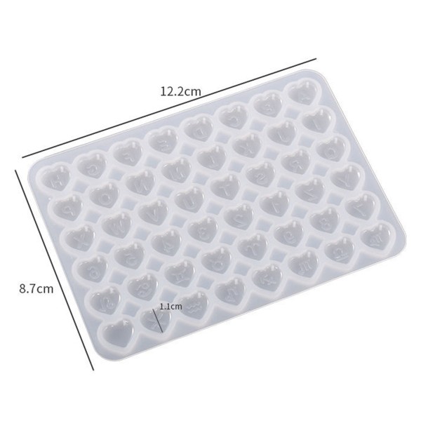 Epoksi Kalp Bileklik Kolye Anahtarlık Süsleme Kalıbı Silikon Tek Pimli 1.1cm GT9587 Epoksi Kalp Bileklik Kolye Anahtarlık Süsleme Kalıbı Silikon Tek Pimli 1.1cm GT9587