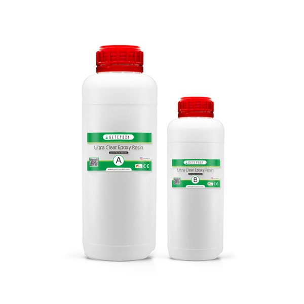 Getepoxy Reçine Epoksi Şeffaf İnce Döküm 180ml Getepoxy Reçine Epoksi Şeffaf İnce Döküm 180ml