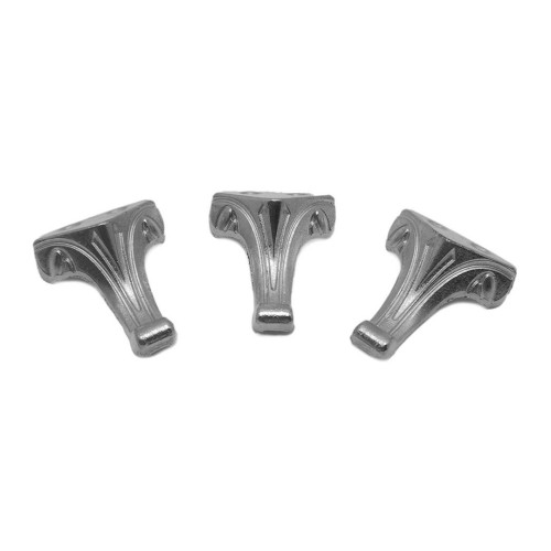 Epoksi Tepsi   Tesbih Kutusu Metal Ayak Gümüş