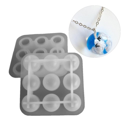 Epoksi Çoklu Küre Gökyüzü Silikon Kalıbı 2.2cm