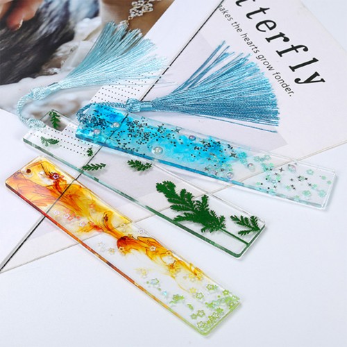 Epoksi Anahtarlık Püskül Pembe 10 Adet