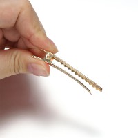 Dikdörtgen Toka Klipsi 4.5cm Gold 5 adet